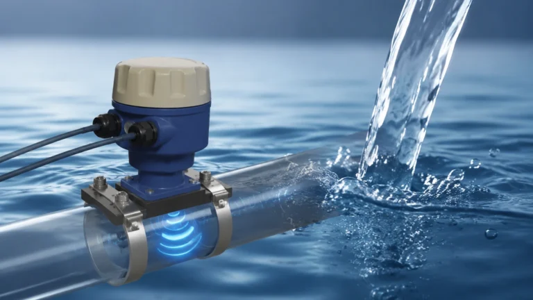 Water Flow Sensor Ultrasonic visual guide