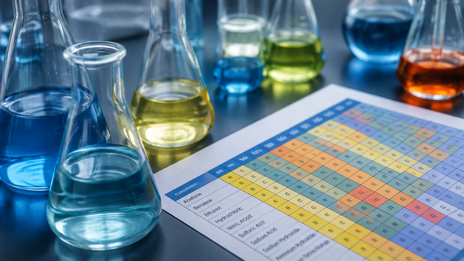 Cole Parmer Chemical Compatibility Chart visual guide