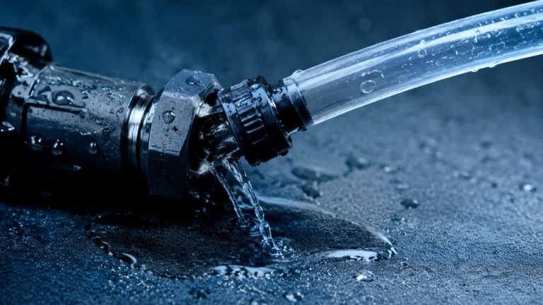 High Leak Detected Connect Your Tubing visual guide