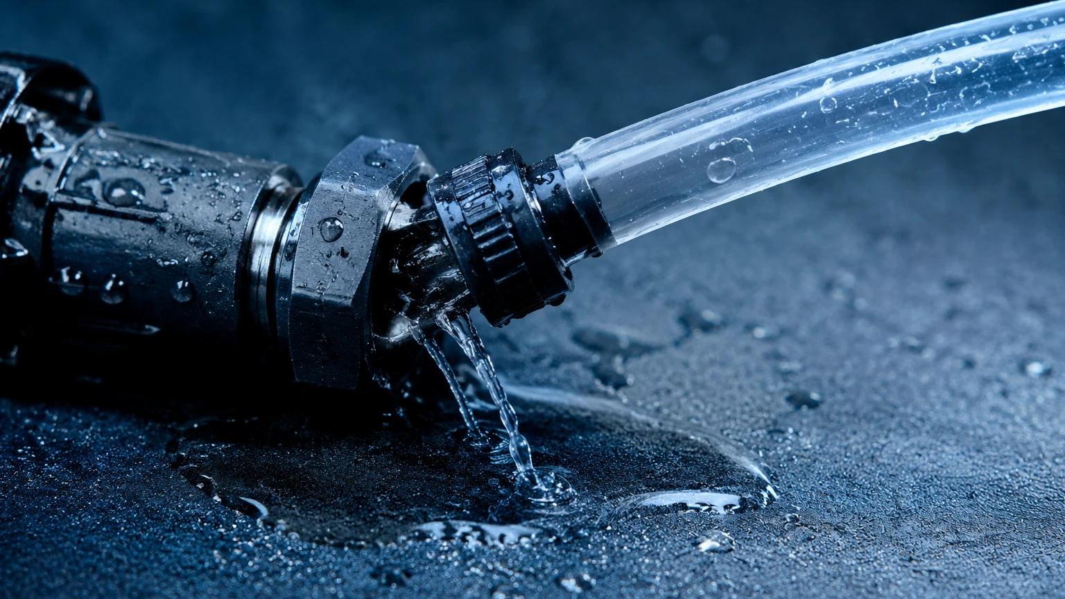 High Leak Detected Connect Your Tubing visual guide