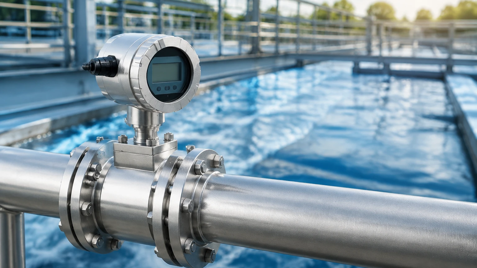 In Line Flow Meter Water visual guide