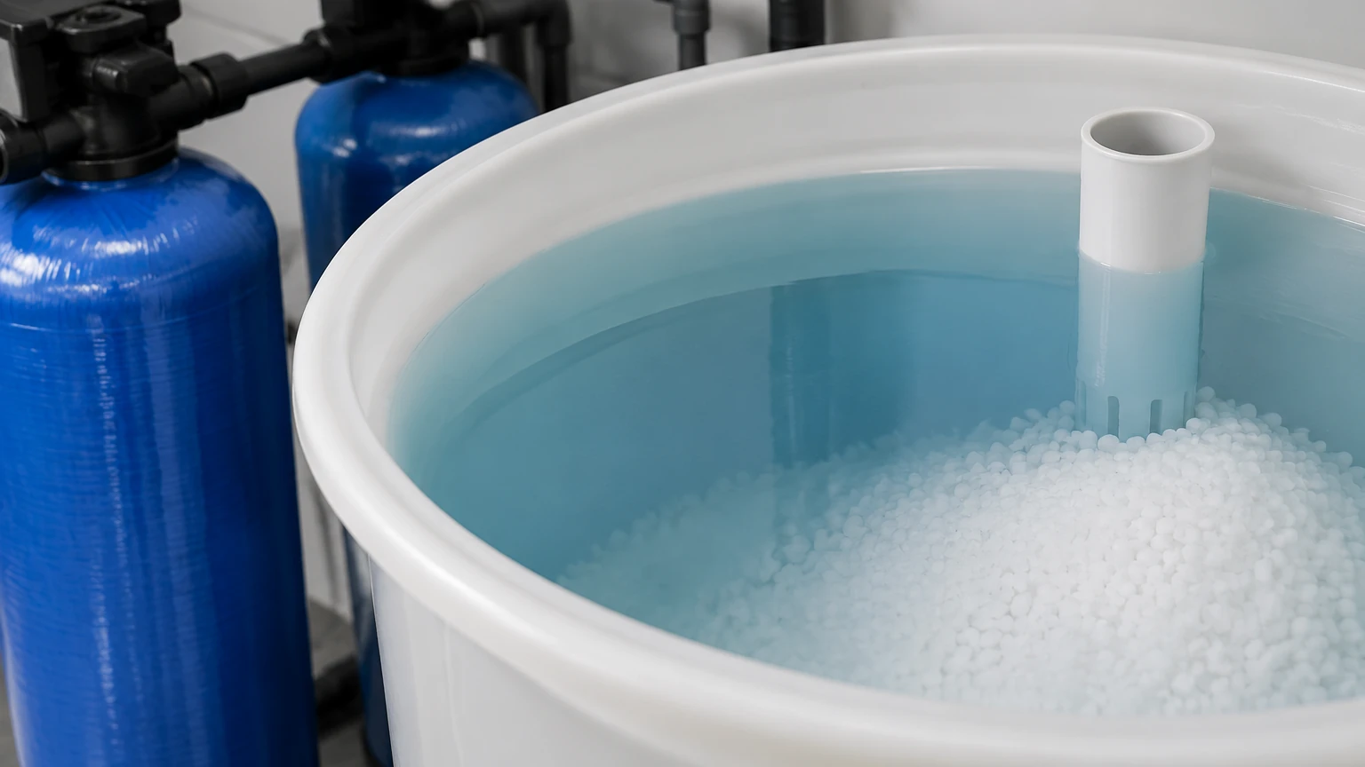Water Level in Brine Tank of Water Softener Water Level in Brine Tank of Water Softener visual guide